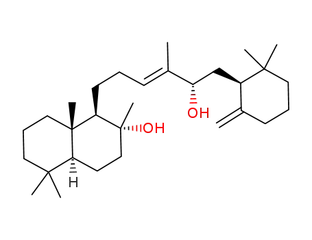 (1R,2R,4aS,8aS,3'E,5'S,1''S)-(+)-1-[6'-(2'',2''-dimethyl-6''-methylenecyclohexyl)-4'-methyl-5'-hydroxyhex-3'-enyl]-2,5,5,8a-tetramethyldecahydronaphthalen-2-ol
