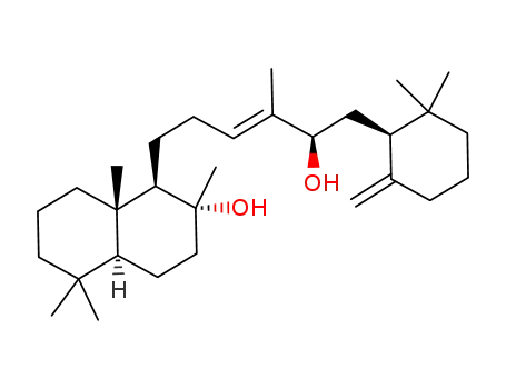 (1R,2R,4aS,8aS,3'E,5'R,1''S)-(-)-1-[6'-(2'',2''-dimethyl-6''-methylenecyclohexyl)-4'-methyl-5'-hydroxyhex-3'-enyl]-2,5,5,8a-tetramethyldecahydronaphthalen-2-ol