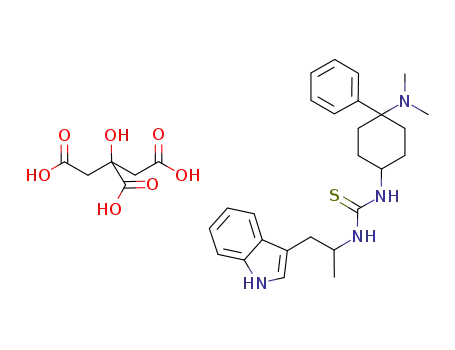 1-(4-dimethylamino-4-phenyl-cyclohexyl)-3-[2-(1H-indol-3-yl)-1-methyl-ethyl]-thiourea citrate