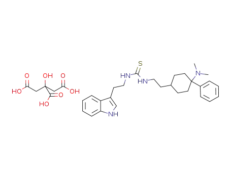 1-[2-(4-dimethylamino-4-phenyl-cyclohexyl)-ethyl]-3-[2-(1H-indol-3-yl)-ethyl]-thiourea cytrate