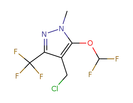 4-(chloromethyl)-5-(difluoromethoxy)-1-methyl-3-(trifluoromethyl)-1H-pyrazole