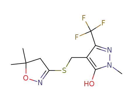 3-[[[5-(hydroxy)-1-methyl-3-(trifluoromethyl)-1H-pyrazol-4-yl]methyl]thio]-4,5-dihydro-5,5-dimethylisoxazole