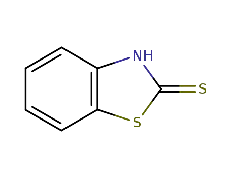 Molecular Structure of 149-30-4 (2-Mercaptobenzothiazole)