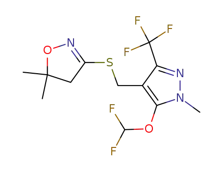 3-(((5-(difluoromethoxy)-1-methyl-3-(trifluoromethyl)-1H-pyrazol-4-yl)methyl)thio)-5,5-dimethyl-4,5-dihydroisoxazole