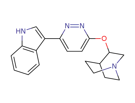 3-[6-(1H-indol-3-yl)-pyridazin-3-yloxy]-1-aza-bicyclo[2.2.2]octane