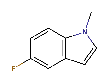 Molecular Structure of 116176-92-2 (1H-Indole,5-fluoro-1-methyl-(9CI))