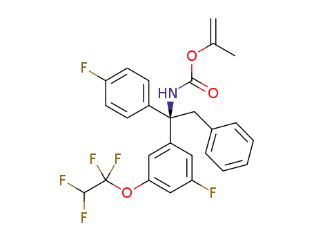 (R)-prop-1-en-2-yl 1-(3-fluoro-5-(1,1,2,2-tetrafluoroethoxy)phenyl)-1-(4-fluorophenyl)-2-phenylethylcarbamate