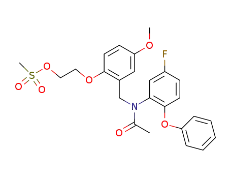 N-(5-fluoro-2-phenoxy-phenyl)-N-[2-(2-mesyloxy-ethoxy)-5-methoxybenzyl]-acetamide