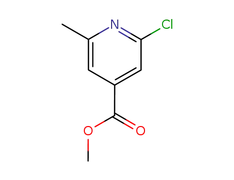Molecular Structure of 3998-90-1 (Methyl 2-chloro-6-methylpyridine-4-carboxylate)