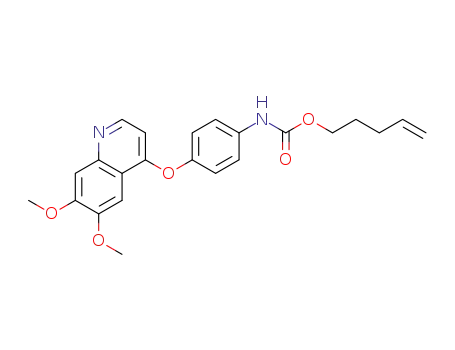 4-Pentenyl N-{4-[(6,7-dimethoxy-4-quinolyl)oxy]phenyl}carbamate