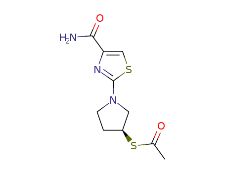 (3S)-3-acetylthio-1-(4-carbamoyl-1,3-thiazol-2-yl)pyrrolidine