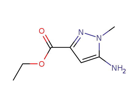Molecular Structure of 70500-80-0 (5-Amino-1-methyl-1H-pyrazole-3-carboxylic acid ethyl ester)