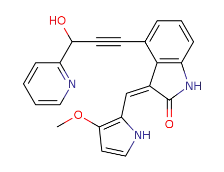 rac-(Z)-1,3-dihydro-4-[3-hydroxy-3-(2-pyridinyl)-1-propynyl]-3-[(3-methoxy-1H-pyrrol-2-yl)methylene]-2H-indol-2-one