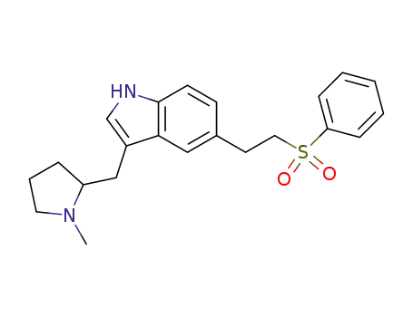 3-(N-methyl-2(R)-pyrrolidinylmethyl)-5-(2-phenylsulphonylethyl)-1H-indole