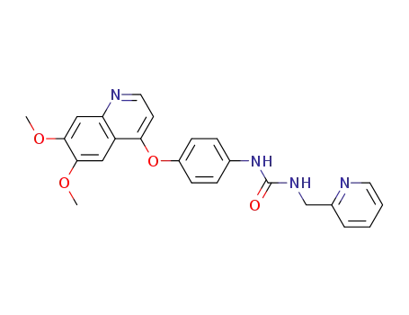 N-(4-[(6,7-Dimethoxy-4-quinolyl)oxy]phenyl)-N'-(pyridin-2-ylmethyl)urea