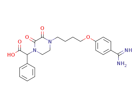 α-[4-[4-(4-Amidinophenoxy)butyl]-2,3-dioxopiperazin-1yl]-α-phenylacetic acid