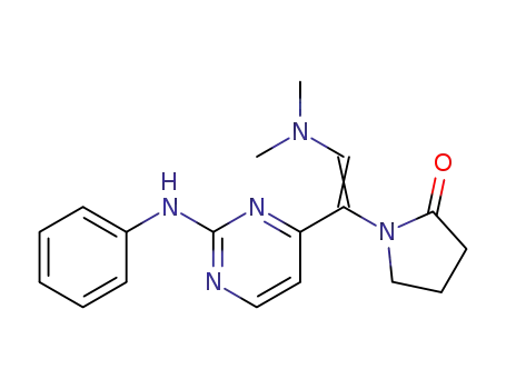 2-anilino-4-[1-(pyrrolid-2-on-1-yl)-2-(dimethylamino)vinyl]pyrimidine