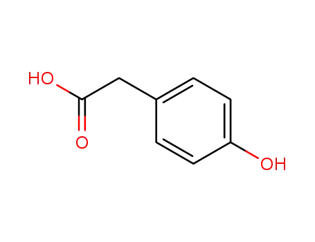 Molecular Structure of 156-38-7 (4-Hydroxyphenylacetic acid)