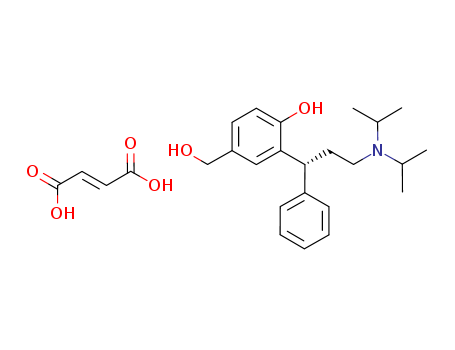 R-(+)-2-(3-diisopropylamino-1-phenylpropyl)-4-hydroxymethylphenol fumaric acid salt