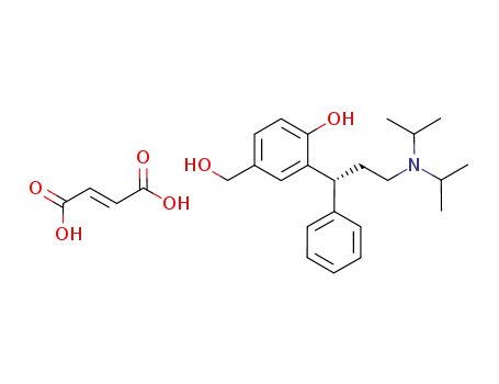 (R)-5-hydroxymethyl tolterodine fumarate salt