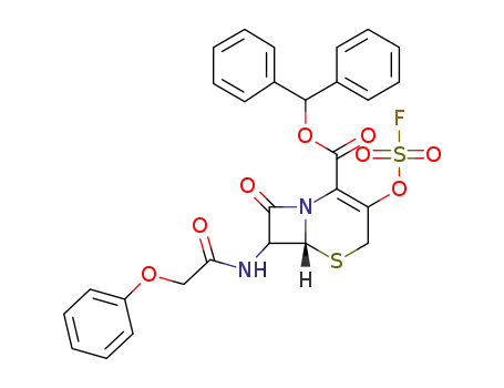 diphenylmethyl 7-phenoxyacetamido-3-[(fluorosulfonyl)oxy]-3-cephem-4-carboxylate