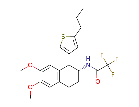 (R)-N-trifluoroacetyl-6,7-dimethoxy-1,2,3,4-tetrahydro-1-(2-propyl-4-thienyl)-2-naphthylamine