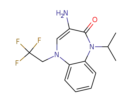 3-Amino-1-(2-propyl)-5-(2,2,2-trifluoroethyl)-1,5-benzodiazepine-2-one