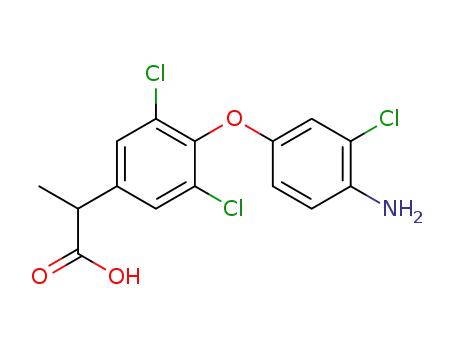 methyl[3,5-dichloro-4-(4-amino-3-chlorophenoxy)phenyl]acetate