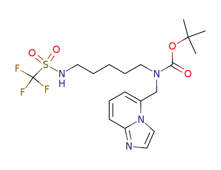 5-[N-tert-butoxycarbonyl-N-[5-(trifluoromethanesulfonamido)pentan-1-yl]aminomethyl]-imidazo[1,2-a]pyridine