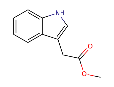 Molecular Structure of 1912-33-0 (METHYL 3-INDOLYLACETATE)