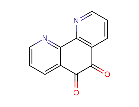 Molecular Structure of 27318-90-7 (1 10-PHENANTHROLINE-5 6-DIONE  97)