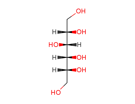 Molecular Structure of 50-70-4 (D-Glucitol)