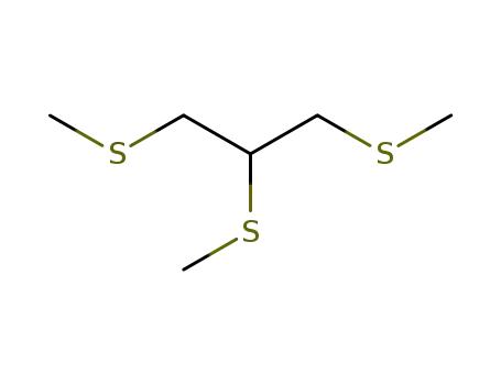 Molecular Structure of 69631-98-7 (Propane, 1,2,3-tris(methylthio)-)
