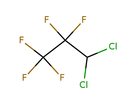 Molecular Structure of 422-56-0 (3,3-Dichloro-1,1,1,2,2-pentafluoropropane)