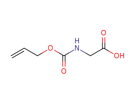 Molecular Structure of 90711-56-1 (N-{[(Prop-2-en-1-yl)oxy]carbonyl}glycine, ({[(Prop-2-en-1-yl)oxy]carbonyl}amino)acetic acid)