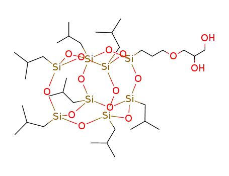 3-[3-[3,5,7,9,11,13,15-Heptakis(2-methylpropyl)-2,4,6,8,10,12,14,16,17,18,19,20-dodecaoxa-1,3,5,7,9,11,13,15-octasilapentacyclo[9.5.1.13,9.15,15.17,13]icosan-1-yl]propoxy]propane-1,2-diol