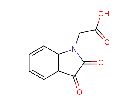 Molecular Structure of 60705-96-6 ((2,3-DIOXO-2,3-DIHYDRO-INDOL-1-YL)-ACETIC ACID)