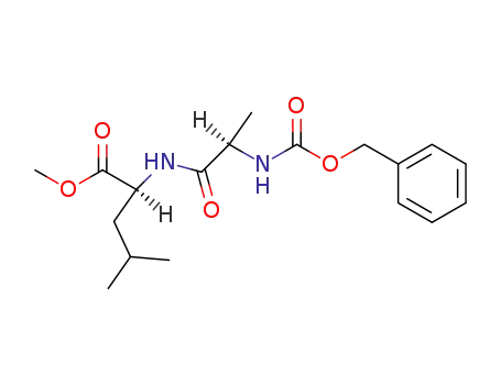 Molecular Structure of 27167-66-4 (L-Leucine, N-[(phenylmethoxy)carbonyl]-D-alanyl-, methyl ester)