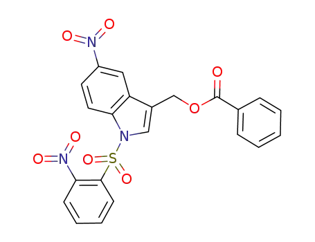 (1-nosyl-5-nitroindol-3-yl)methyl benzoate