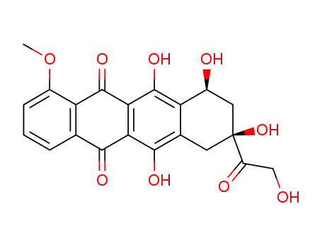 5,12-Naphthacenedione,7,8,9,10-tetrahydro-6,8,10,11-tetrahydroxy-8-(2-hydroxyacetyl)-1-methoxy-,(8S,10S)- cas  24385-10-2