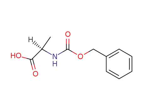 Molecular Structure of 26607-51-2 (N-Cbz-D-Alanine)