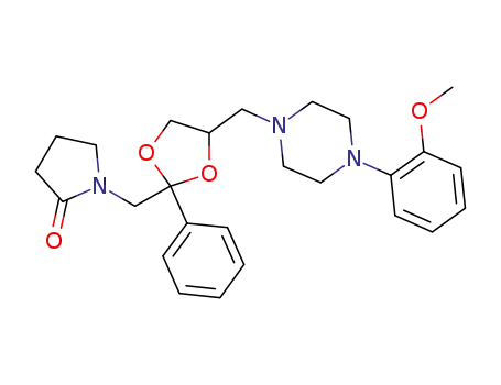 trans-1-{4-[4-(2-methoxy-phenyl)-piperazin-1-ylmethyl]-2-phenyl-[1,3]dioxolan-2-ylmethyl}-pyrrolidin-2-one