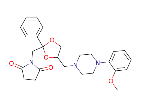 trans-1-{4-[4-(2-methoxyphenyl)piperazin-1-ylmethyl]-2-phenyl-[1,3]dioxolan-2-ylmethyl}pyrrolidine-2,5-dione