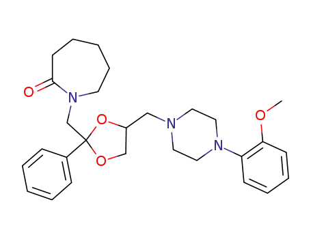 trans-1-{4-[4-(2-methoxyphenyl)piperazin-1-ylmethyl]-2-phenyl-[1,3]dioxolan-2-ylmethyl}-azepan-2-one
