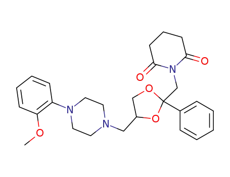 cis-1-{4-[4-(2-methoxyphenyl)piperazin-1-ylmethyl]-2-phenyl-[1,3]dioxolan-2-ylmethyl}piperidine-2,6-dione