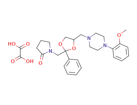 trans-1-{4-[4-(2-methoxy-phenyl)-piperazin-1-ylmethyl]-2-phenyl-[1,3]dioxolan-2-ylmethyl}-pyrrolidin-2-one oxalate