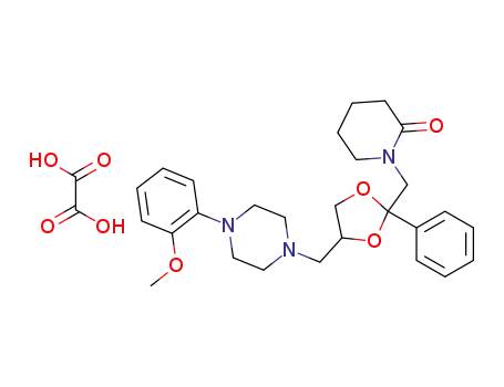 trans-1-{4-[4-(2-methoxyphenyl)piperazin-1-ylmethyl]-2-phenyl-[1,3]dioxolan-2-ylmethyl}-piperidin-2-one oxalate