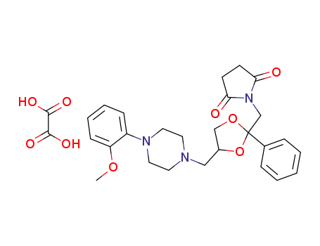 cis-1-{4-[4-(2-methoxyphenyl)piperazin-1-ylmethyl]-2-phenyl-[1,3]dioxolan-2-ylmethyl}pyrrolidine-2,5-dione oxalate