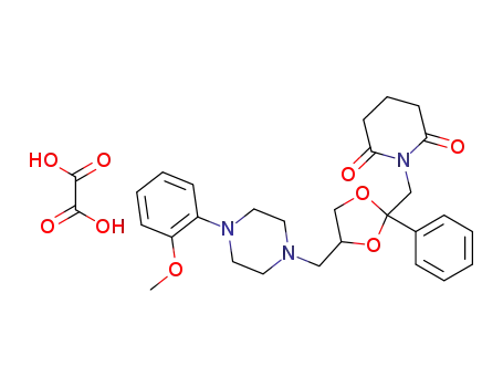 cis-1-{4-[4-(2-methoxyphenyl)piperazin-1-ylmethyl]-2-phenyl-[1,3]dioxolan-2-ylmethyl}piperidine-2,6-dione oxalate