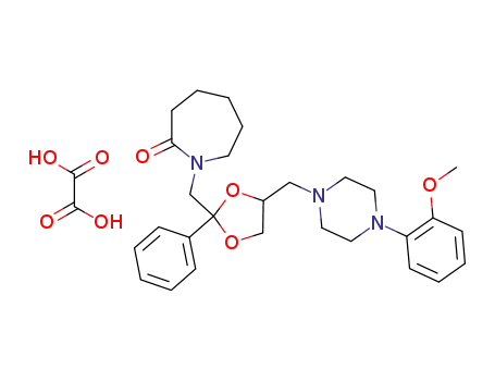 cis-1-{4-[4-(2-methoxyphenyl)piperazin-1-ylmethyl]-2-phenyl-[1,3]dioxolan-2-ylmethyl}-azepan-2-one oxalate